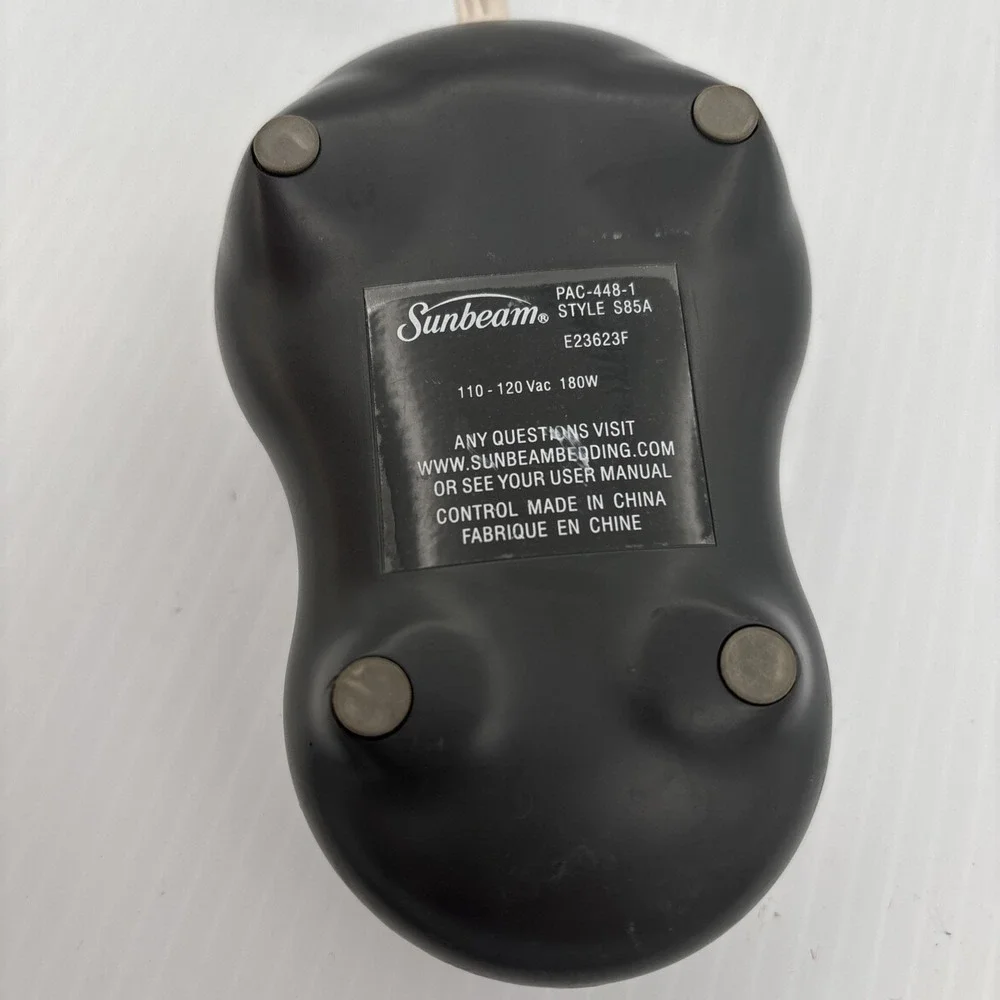 Sunbeam PAC-448-1 S85 Electric Blanket Heat Control Controller E23623F